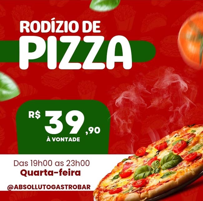 RODÍZIO DE PIZZA COM VÁRIAS ENTRADINHAS SÓ $49,90 😱 🍕 (De Terça e Q