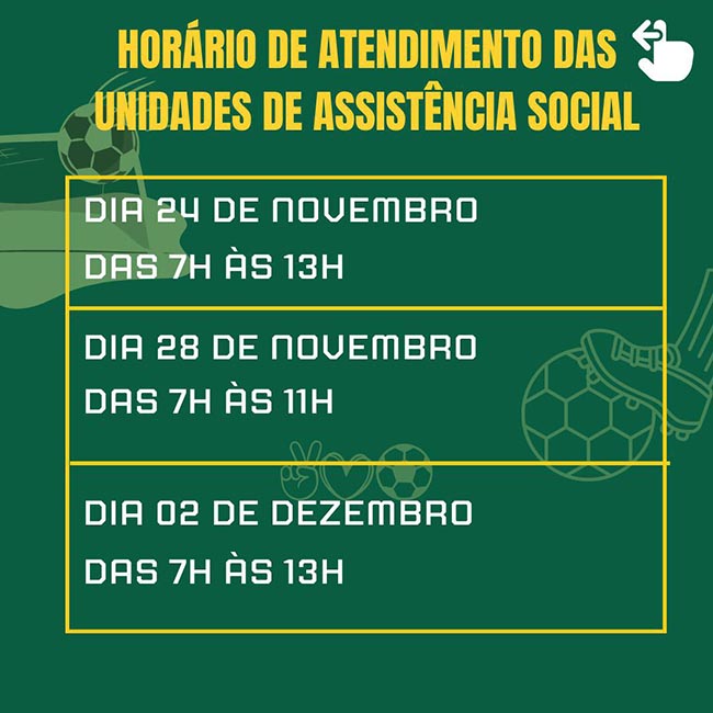 Horário da Prefeitura durante jogos do Brasil na Copa do Mundo - Prefeitura  Municipal de Pirassununga