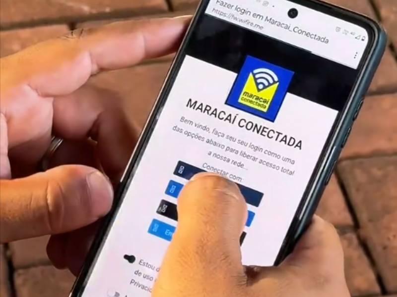 Prefeitura de Maracaí lança programa que oferece wi-fi gratuito nas praças da cidade