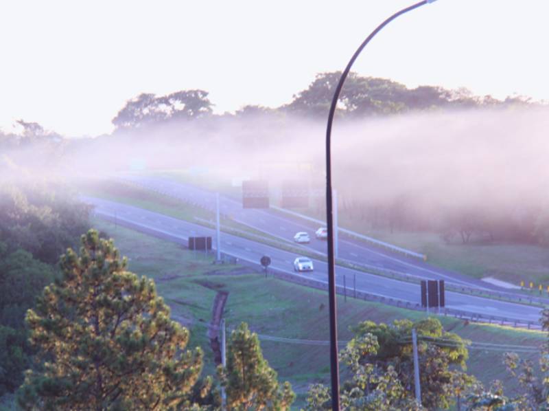 Aumenta a incidência de neblina nas rodovias da região