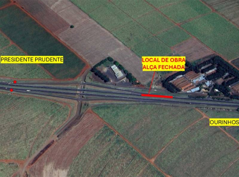CART interdita alça de entrada da Raposo Tavares, em Assis