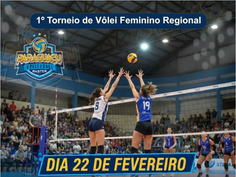 Paraguaçu Paulista sedia 1º Torneio Regional de Vôlei Feminino Master neste fim de semana