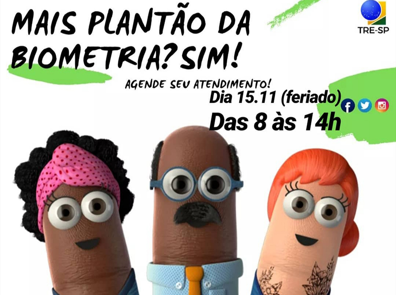 Cartório Eleitoral fará mais um plantão da biometria neste feriado