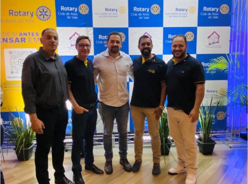 Rotarianos de Paraguaçu Paulista participam do lançamento do Rotary Day em Assis