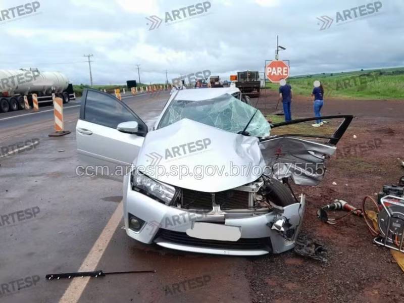 Ex-vereador de Cruzália morre em acidente entre carro e carreta em Florínea