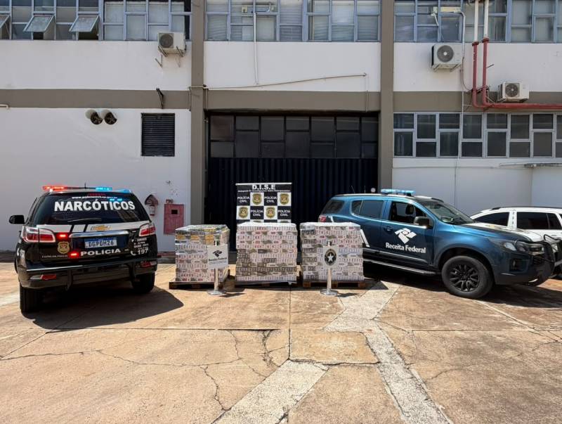 Polícia e Receita apreendem 450 mil cigarros em Presidente Prudente