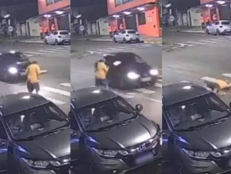 Idoso é atingido pelo retrovisor de carro ao atravessar avenida em Jaú