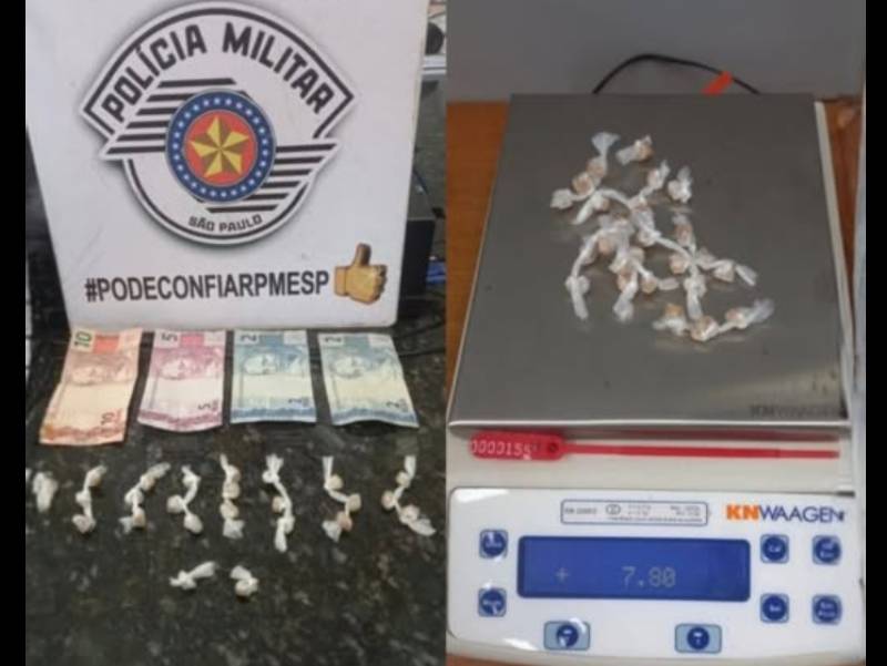 Homem de 29 anos é preso por trafico de drogas em Cândido Mota