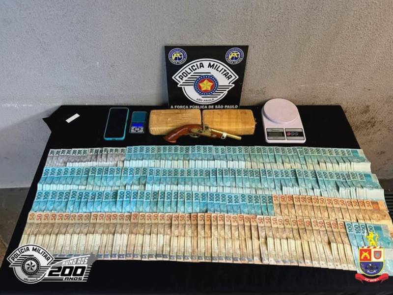 Homem de 31 anos é preso por tráfico de drogas e posse ilegal de arma em Assis