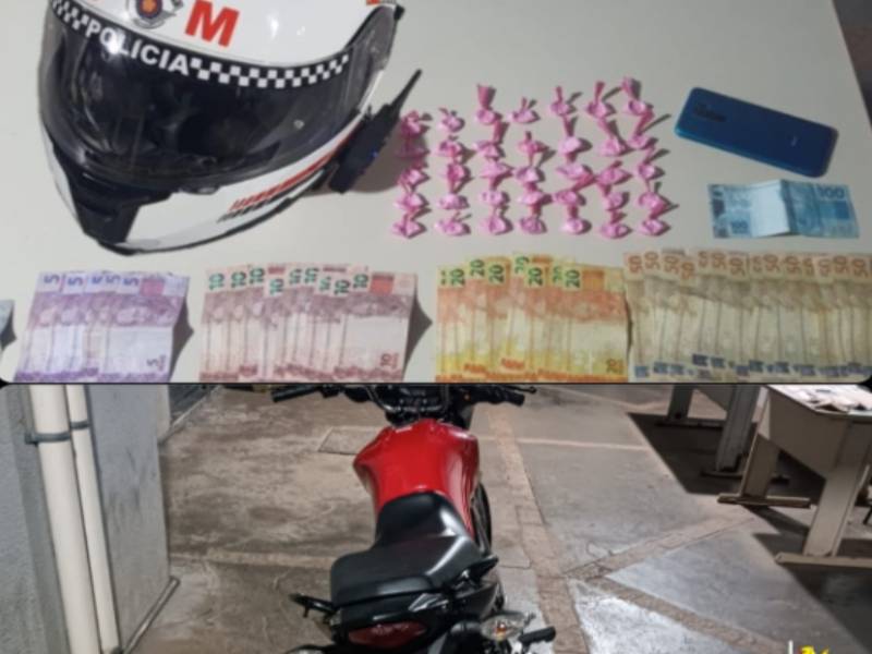 Tráfico de drogas é flagrado no centro de Assis