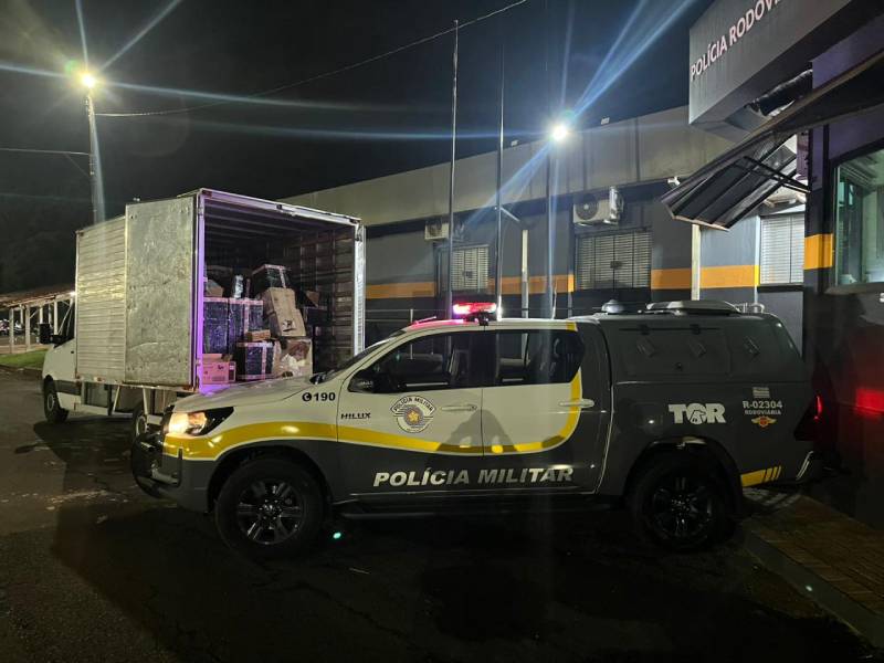Tático Ostensivo Rodoviário apreende carga de eletrônicos avaliada em R$ 2 milhões em Salto Grande