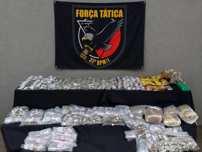 Apreensão de mais de 10 kg de maconha dá prejuízo ao tráfico de drogas em Assis