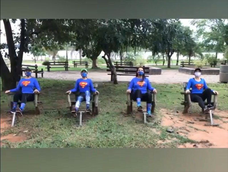 Grupo de corrida Super Girls faz vídeo conscientizando sobre uso da máscara