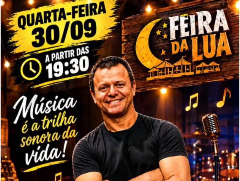 Em show acústico, Arnaldo Neves agita a Feira da Lua na Quadra da Vila Gamon nesta quarta-feira