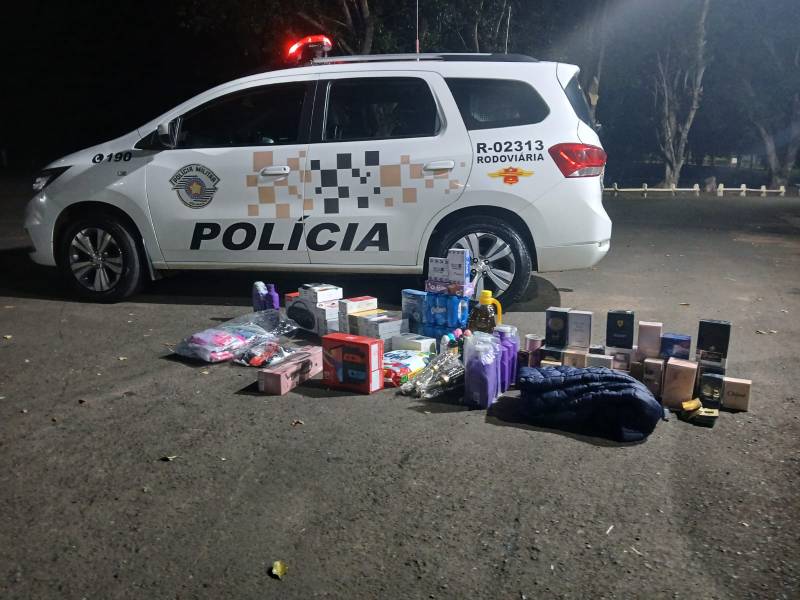 Polícia Rodoviária apreende mercadorias de descaminho em rodovia de Florínea