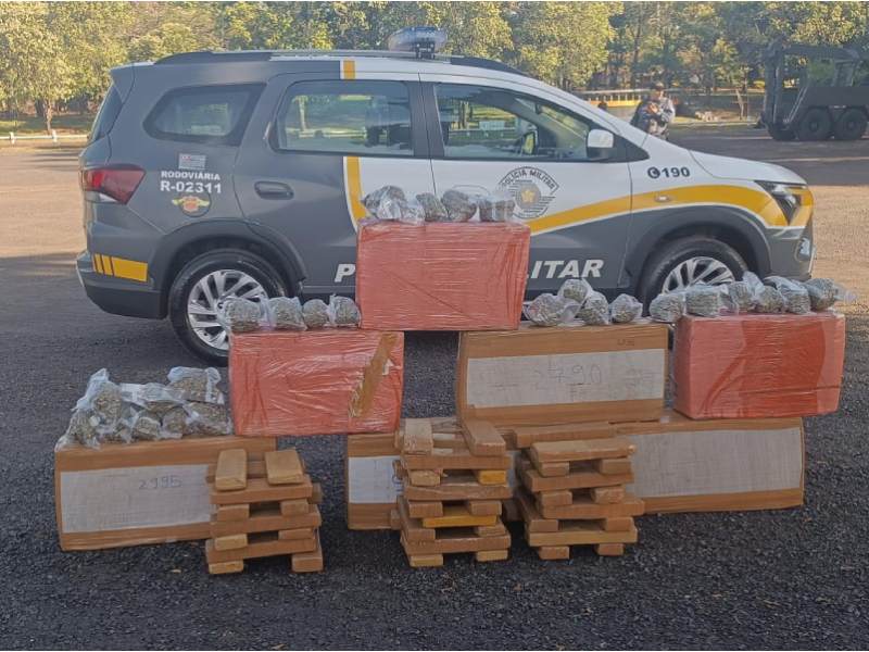 Polícia Rodoviária apreende drogas avaliadas em mais de meio milhão de reais em Assis