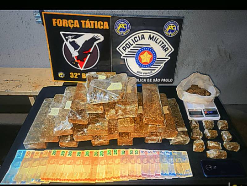 Tambor em residência de Assis escondia grande quantidade de maconha