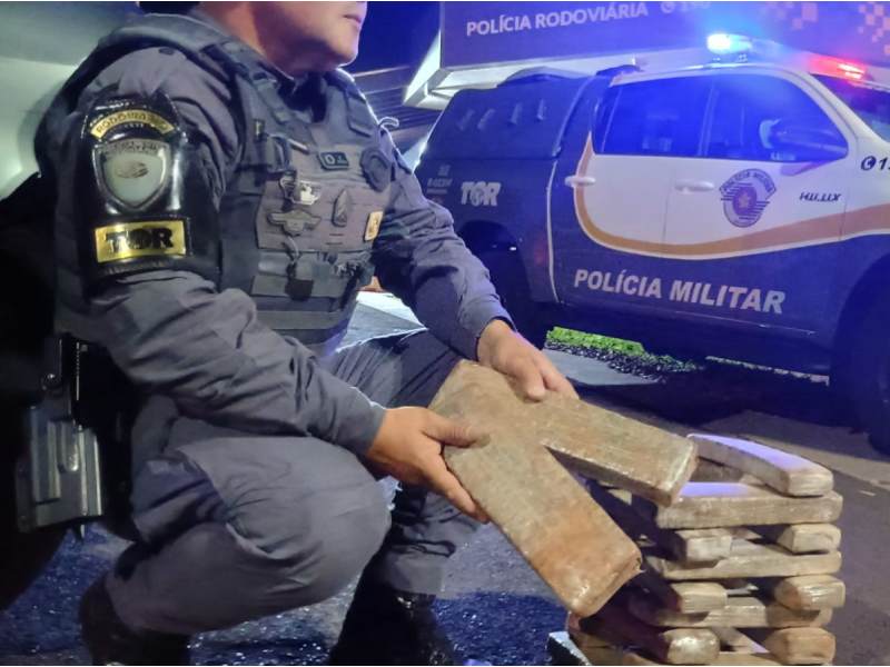 Polícia Rodoviária prende traficante com 14,860kg de maconha durante Operação Impacto em Palmital