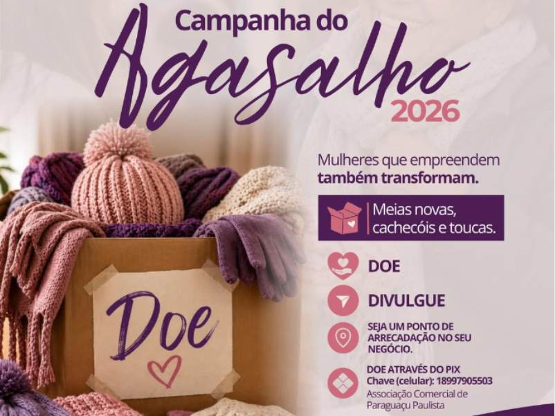 Conselho da Mulher Empreendedora promove Campanha do Agasalho em Paraguaçu Paulista