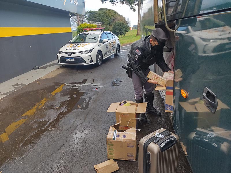 Adolescente de 16 anos é apreendido com quase 50 tabletes de maconha em ônibus em rodovia de Garça