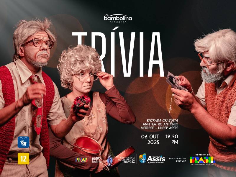 Cia Bambolina apresenta o espetáculo Trívia na Unesp de Assis