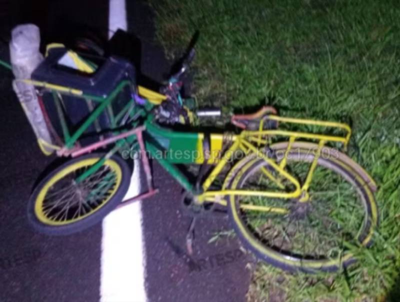 Cicista morre atropelado na Rodovia Marechal Rondon em Lins