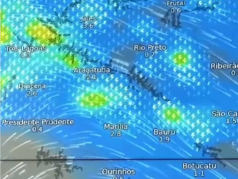 Defesa Civil alerta para tempestades e ventos de mais de 80km/h na região neste fim de semana