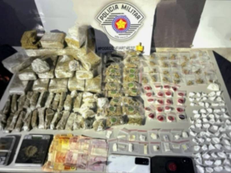 Indivíduo é preso com mais de 9 kg de maconha e diversas porções de outras drogas em Assis