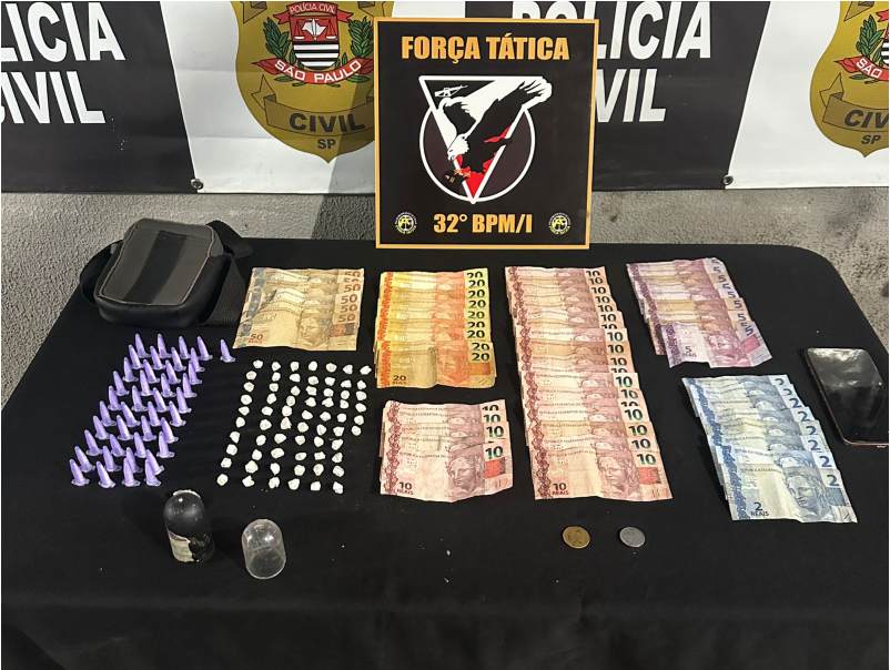 Mulher é presa em flagrante por tráfico de drogas em Cândido Mota