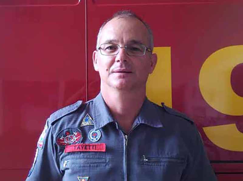 Sargento Tayetti se aposenta após 35 anos de trabalho no Corpo de Bombeiros de Paraguaçu Paulista