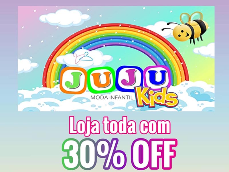 Juju Kids realiza Black Friday com 30% de desconto em toda a loja