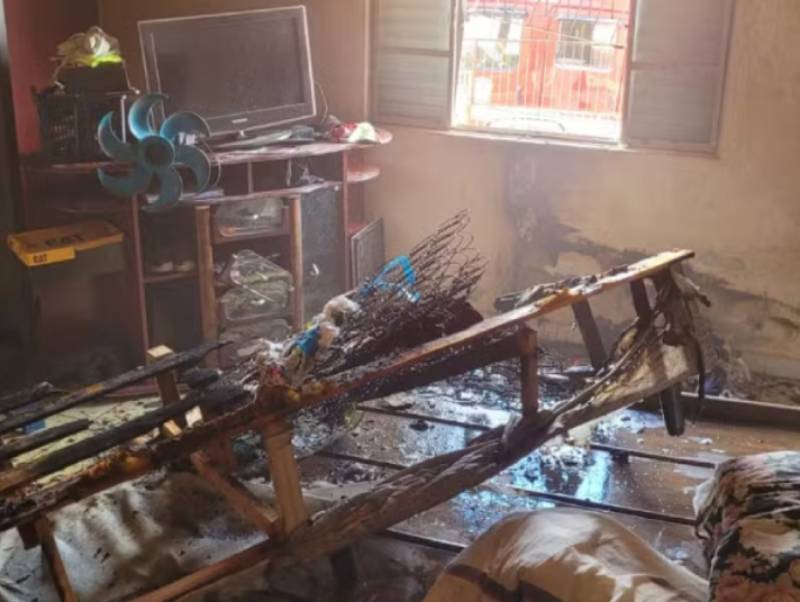 Adolescente sofre queimaduras de segundo grau ao tentar conter incêndio em Ourinhos