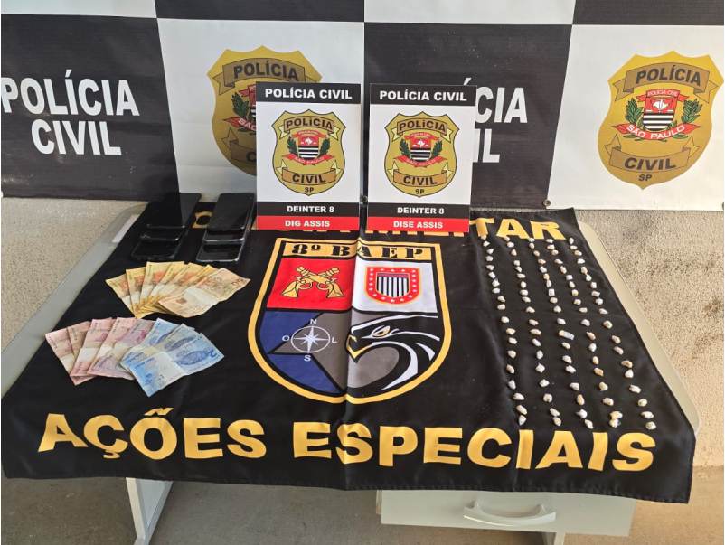 Jovem de 20 anos é presa em flagrante por tráfico de drogas em Assis