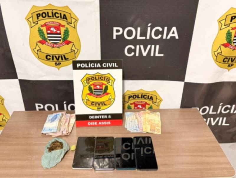 Casal é preso por tráfico de drogas e associação ao tráfico em Assis