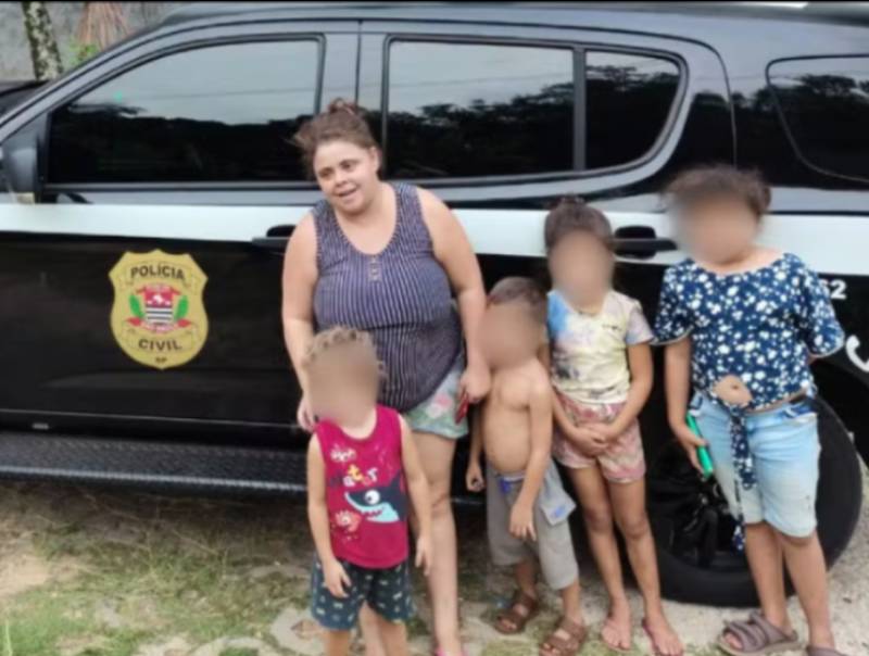 Mulher que desapareceu com quatro filhos em Garça é encontrada
