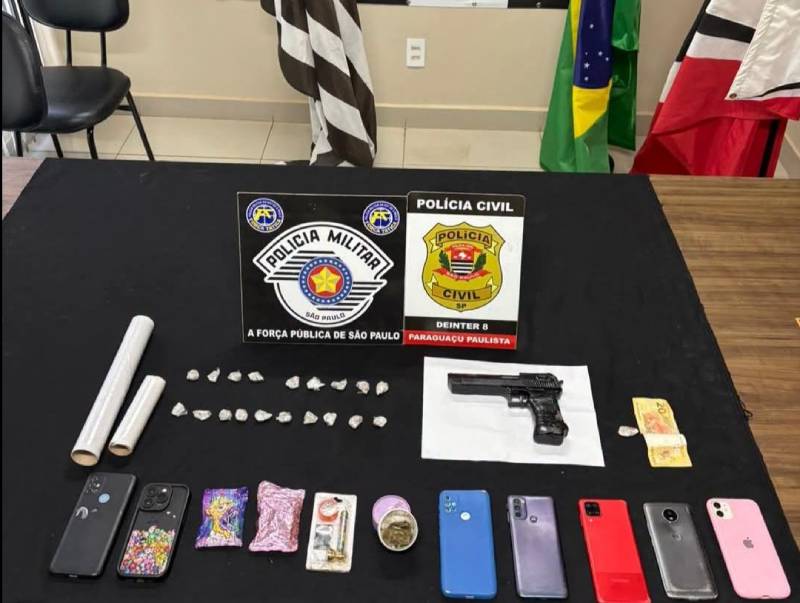 Polícia Civil e Militar cumpre mandados e apreende drogas em Paraguaçu Paulista