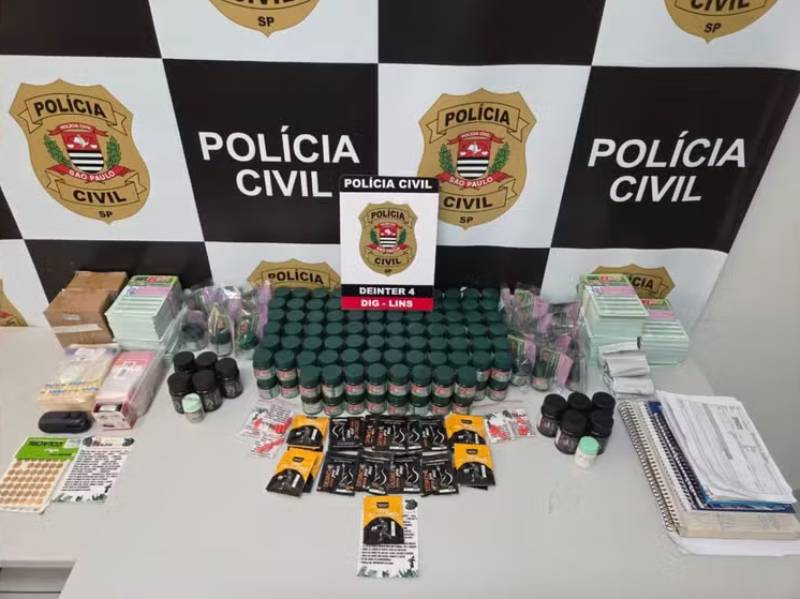 Polícia apreende em Lins quase 200 frascos de emagrecedor com venda proibida no Brasil