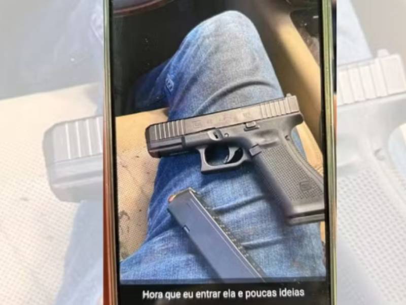 Homem é preso por ameça contra ex-namorada e após enviar foto de armas para Policia Civil em Borebi