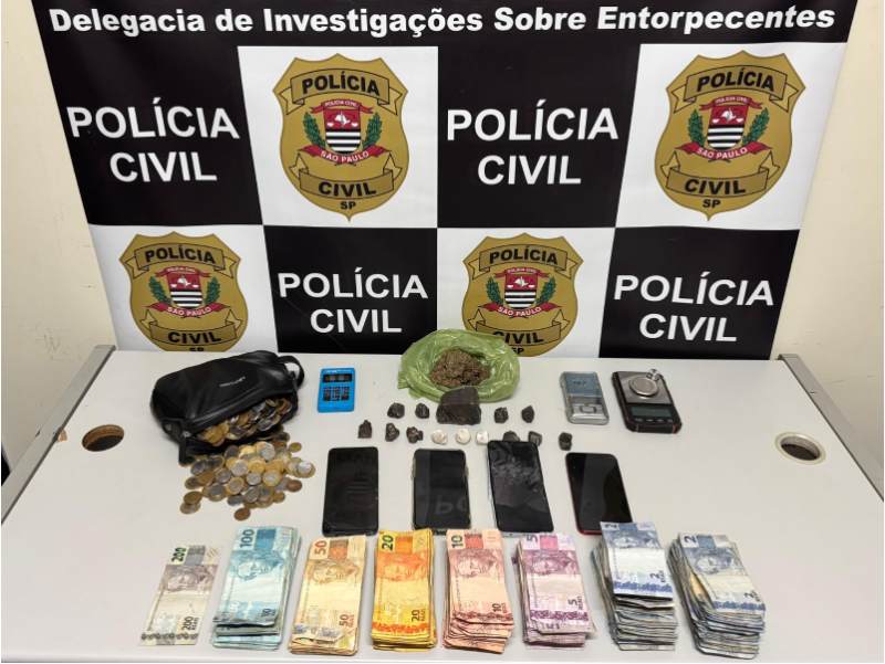 Polícia Civil prende dois homens por tráfico e associação para o tráfico em Presidente Prudente