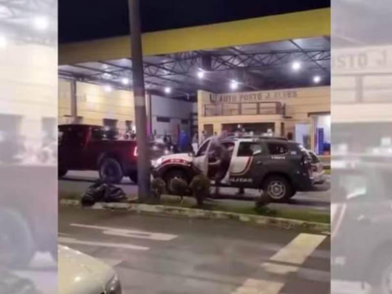 Motorista atinge viatura da PM após fazer manobras perigosas em avenida de Quatá