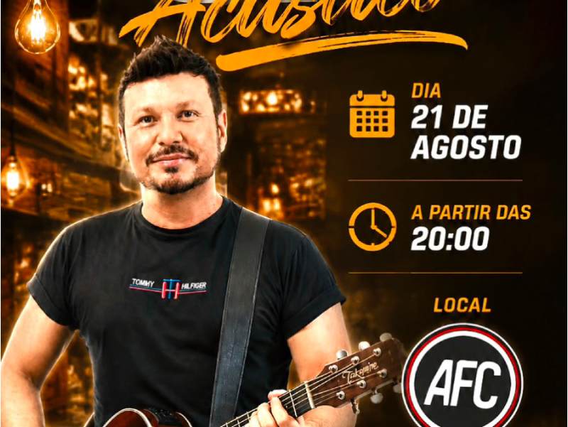 Lanchonete da AFC apresenta Show com JP Acústico nesta sexta-feira, dia 21