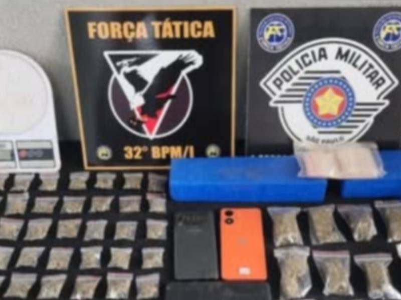 Dois  homens e um adolescente  são presos por tráfico de drogas em Assis