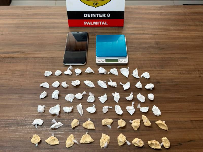 Homem é preso por tráfico de drogas em Palmital