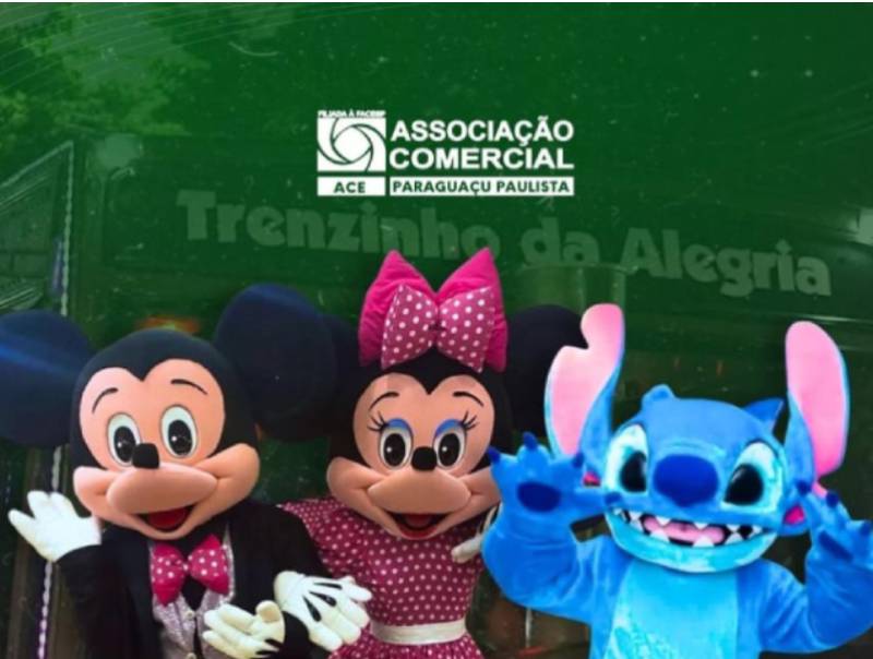 Personagens da Disney chegam hoje (15) em Paraguaçu Paulista
