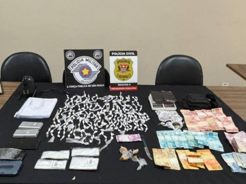 Jovem de 21 anos é preso em flagrante por tráfico de drogas em Paraguaçu Paulista