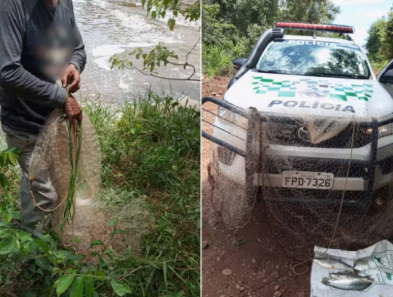 Polícia Ambiental multa três homens em R$ 6,1 mil por pesca irregular durante a Piracema em Nantes