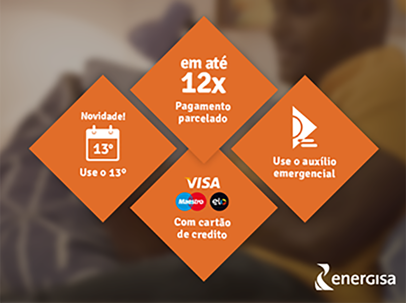 Clientes podem negociar com a empresa de energia em até 12 vezes no cartão de crédito