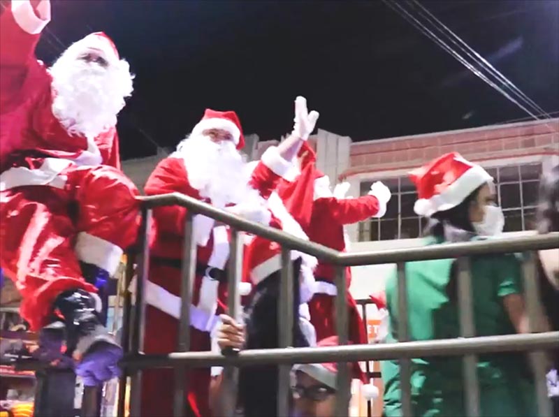 Chegada do Papai Noel será nesta terça, dia 9, com carreata e show da Lyra no Coreto