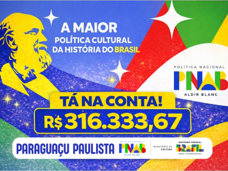 Recurso da Aldir Blanc chega a Paraguaçu e reacende debate sobre políticas culturais no município