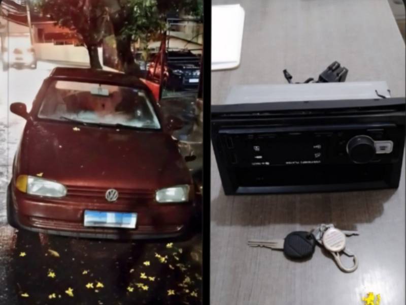 Homem é flagrado usando chave micha tentando furtar som de veículo em Assis